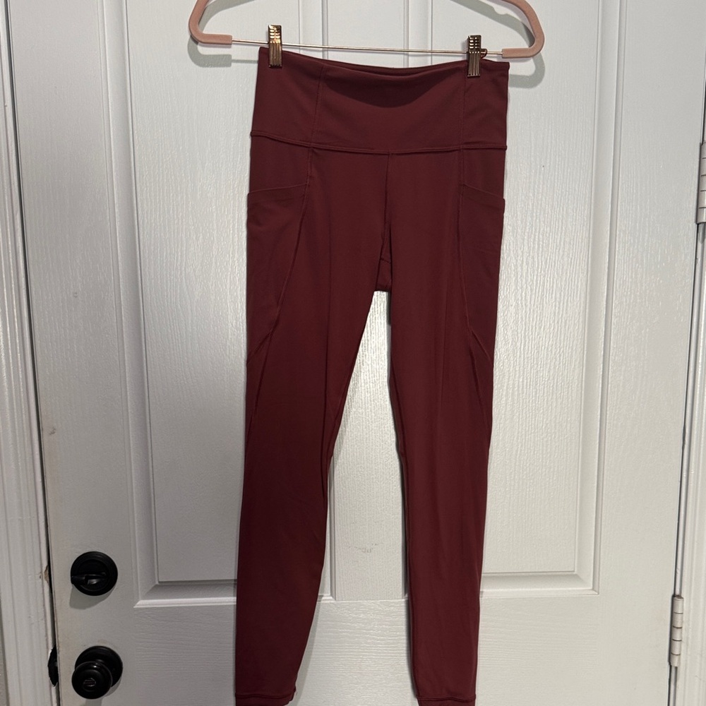 Athleta Women's Leggings in Deep Burgundy